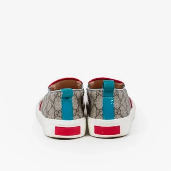 Gucci Beige GG Canvas Slip On Sneaker - Picture 3 of 11